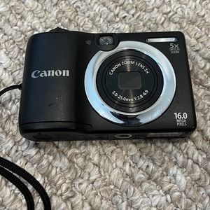Canon PowerShot A1400 16MP Digital Camera Black good condition